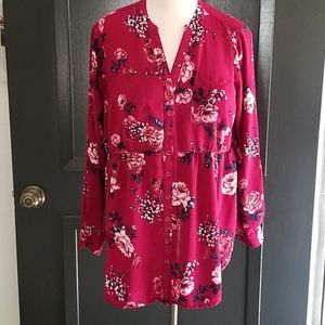 Torrid Floral Long Sleeve Shirt Size 00